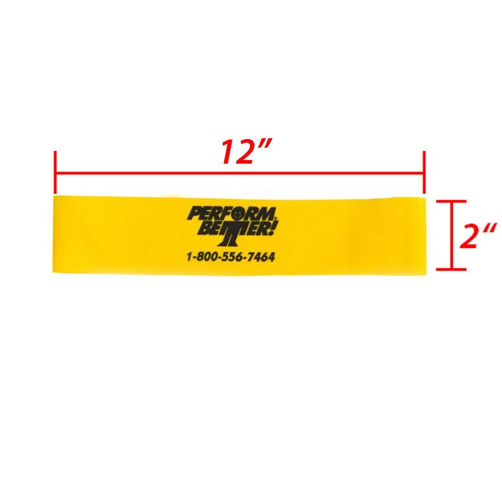 Perform Better XL Mini Band Resistance Loop Exercise Bands - Set of 4
