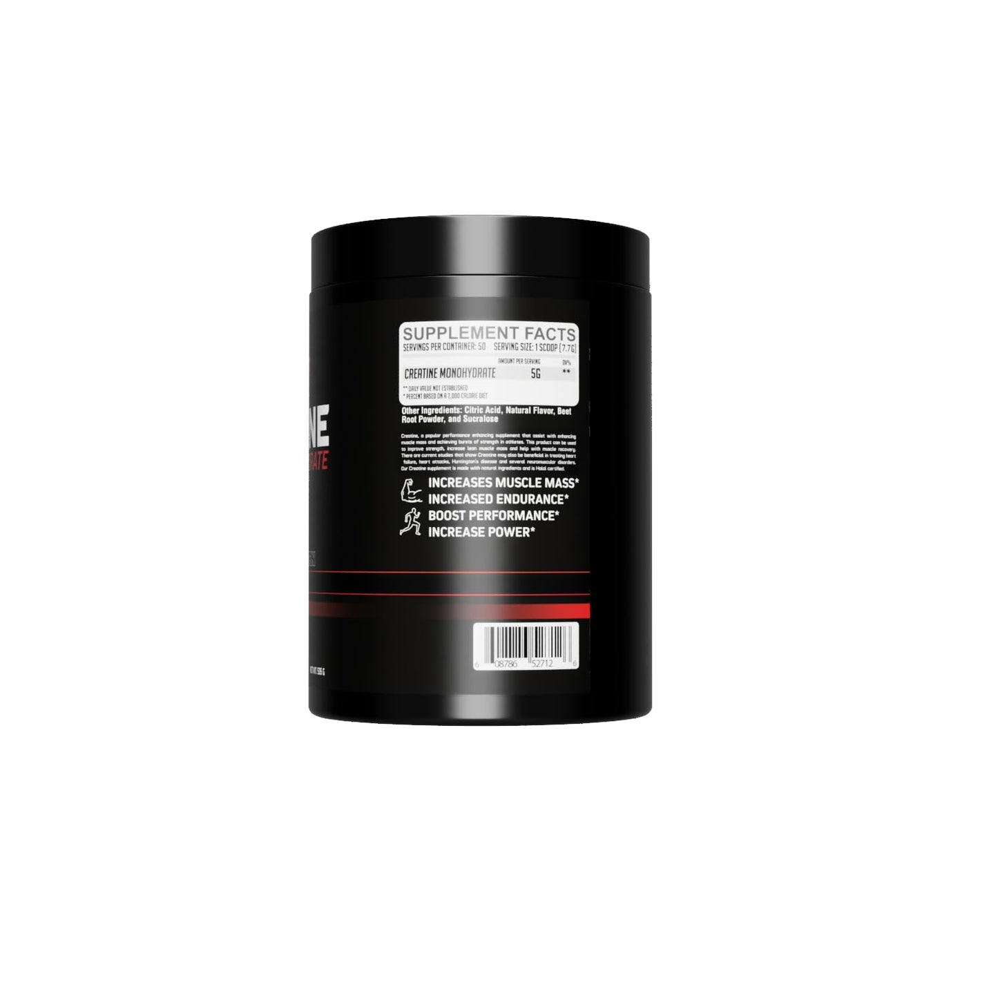 GMU SPORT Creatine Monohydrate Powder – Fruit Punch | 50 Servings | 5g Micronized Creatine per Scoop | Strength, Recovery & Muscle Builder | Delicious Drink Mix for Men & Women