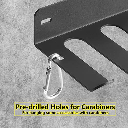 Multi-Purpose Gym Equipment Storage Rack Resistance Bands Storage Hanger Barbell Rack Heavy Duty Gym Rack for Exercise Bands, Lifting Belts and Jump Ropes (17" / 8 prongs)