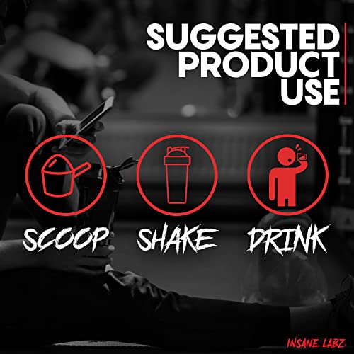 Insane Labz Psychotic, High Stimulant Pre Workout Powder, Extreme Lasting Energy, Focus and Endurance with Beta Alanine, Creatine Monohydrate DMAE, 35 Srvgs (Fruit Punch)
