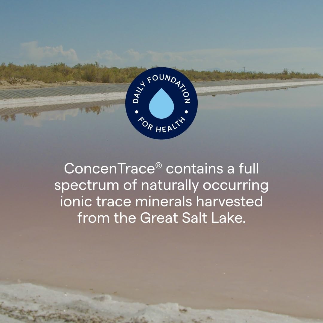 Trace Minerals ConcenTrace Trace Mineral Drops | All-Natural Liquid Minerals | Replenishes Electrolytes & Supports Hydration, Energy, Mood, Muscles, Digestion, & Restful Sleep | 8 fl oz (96 Servings)