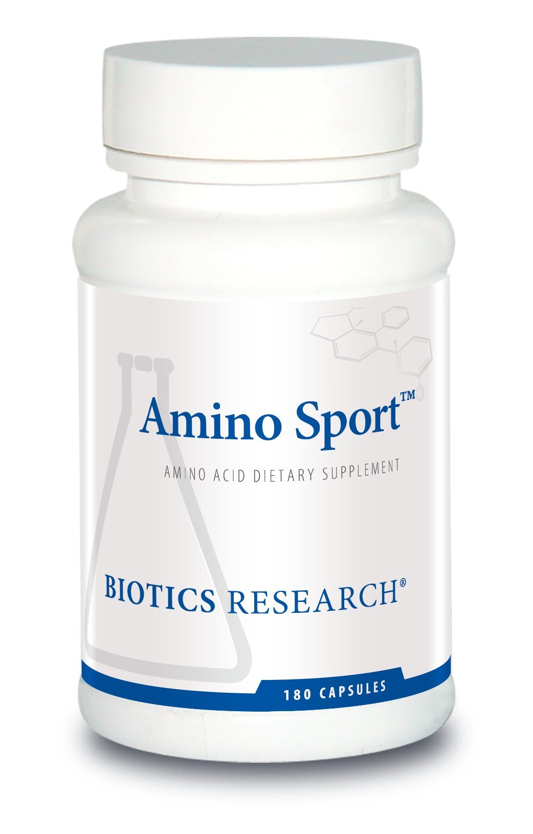 Biotics Research Amino Sport Broad Spectrum Amino Acids, Essential Amino Acids, BCAAs, Sports Recovery, Support Lean Muscle Mass 180 Capsules