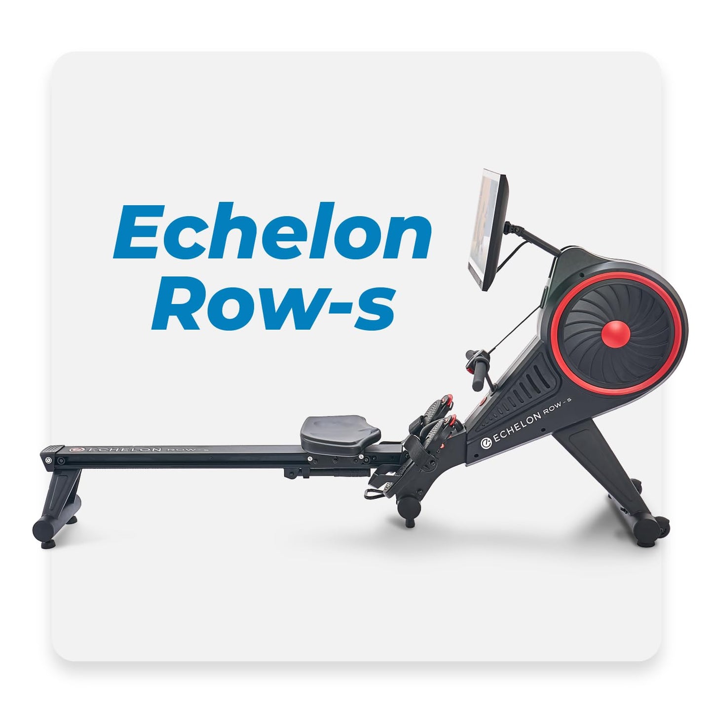 Echelon Row-S Smart Rower – Foldable Rowing Machine for Total Body Low-Impact Workout with 22 Inch HD Rotating Screen, Soundbar, Bluetooth Resistance + 30-Day App Membership Included