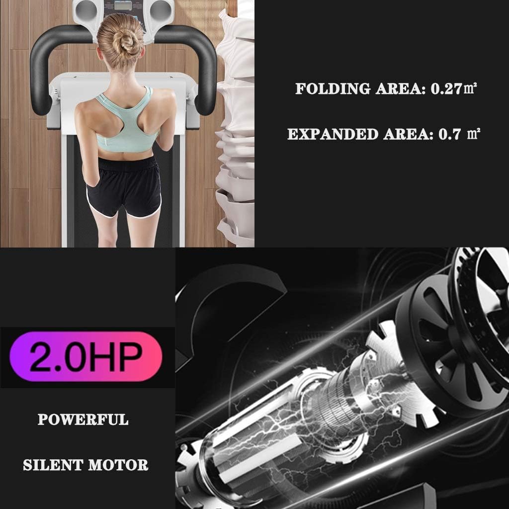 Electric Treadmill Small Multifunctional Fitness Equipment Shock Absor Walking Machine for Household Office