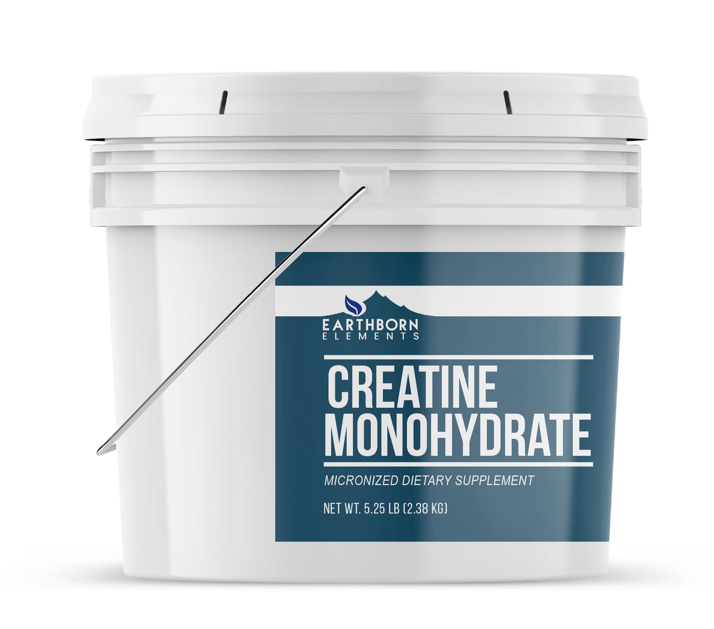 Earthborn Elements Creatine Monohydrate Powder 1 Gallon Bucket, Micronized & Unflavored, Dietary Supplement, No Additives (84 Ounce)