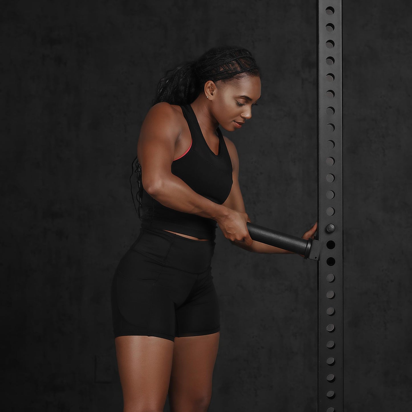 AmStaff Fitness Olympic Weight Plate Holder for Power & Squat Racks ā Available 2x2 ā 2.5x2.5 ā 3x3 Inch Tube Sizes ā 9-inch Weight Plates Horn Storage Attachment for Power Squat Rack ā (Pair) (3" x 3")