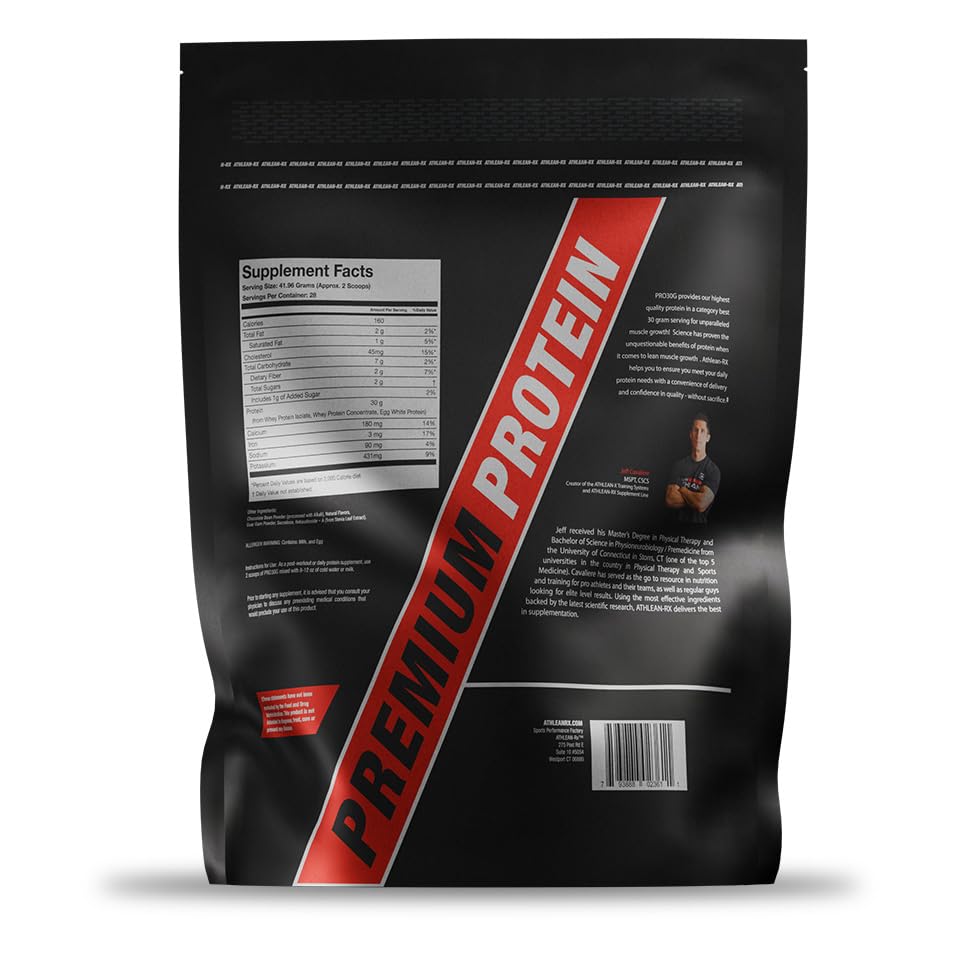 ATHLEAN-X PRO-30G, Premium Whey Protein Isolate Powder, Chocolate Coconut, Gluten-Free, Low Sugar, 30g of High Protein Powder for Muscle Recovery & Growth