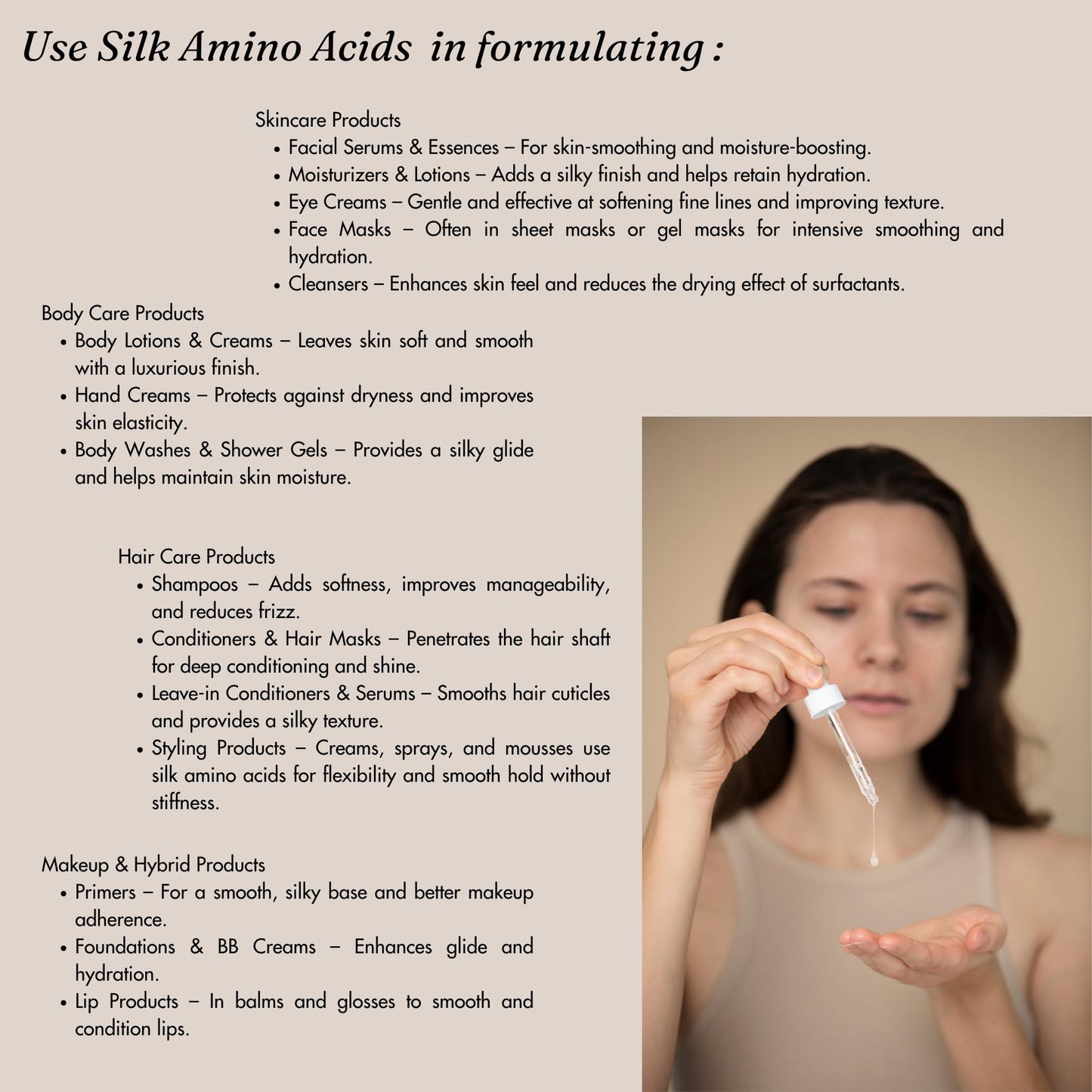 Hydrolyzed Silk Amino Acid Powder Cosmetic Grade for Hair Skin Nails Moisture Retention 100% Pure Use in Formulations or Add to Your Favorite Products (2 oz)
