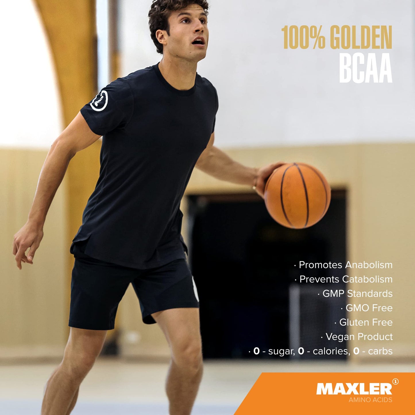 Maxler 100% Golden BCAA Powder - Intra & Post Workout Recovery Drink for Accelerated Muscle Recovery & Lean Muscle Growth - 6 g Vegan BCAAs Amino Acids - 60 Servings - Watermelon