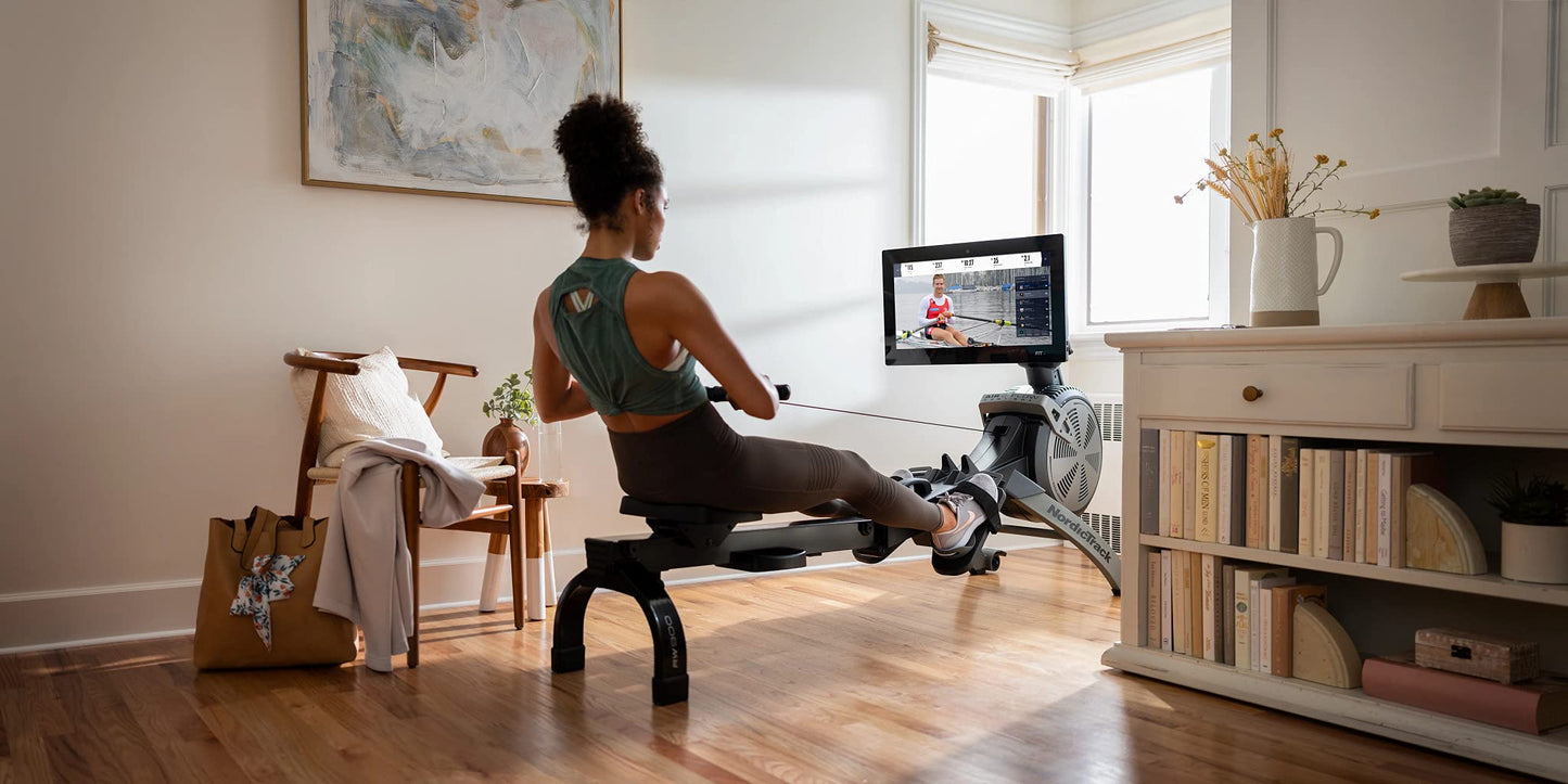 NordicTrack RW900; iFIT-Enabled Rower with 22” Pivoting Touchscreen and SpaceSaver Design