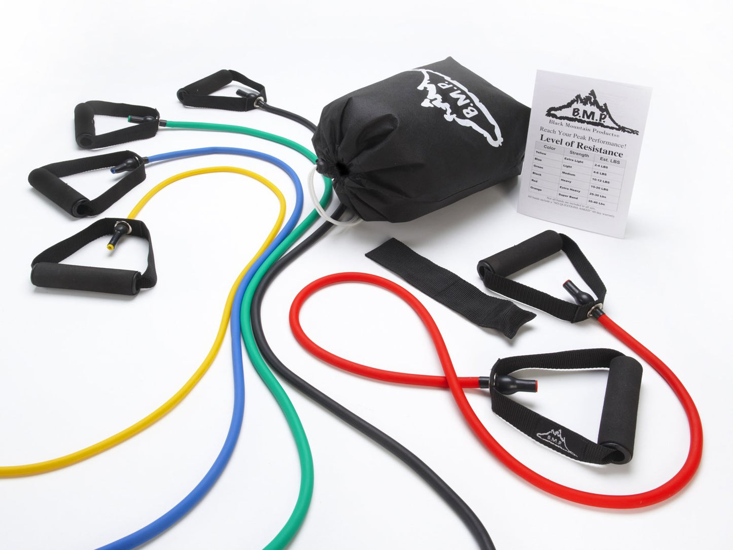 Black Mountain Products Resistance Band Set (Five Bands Included)
