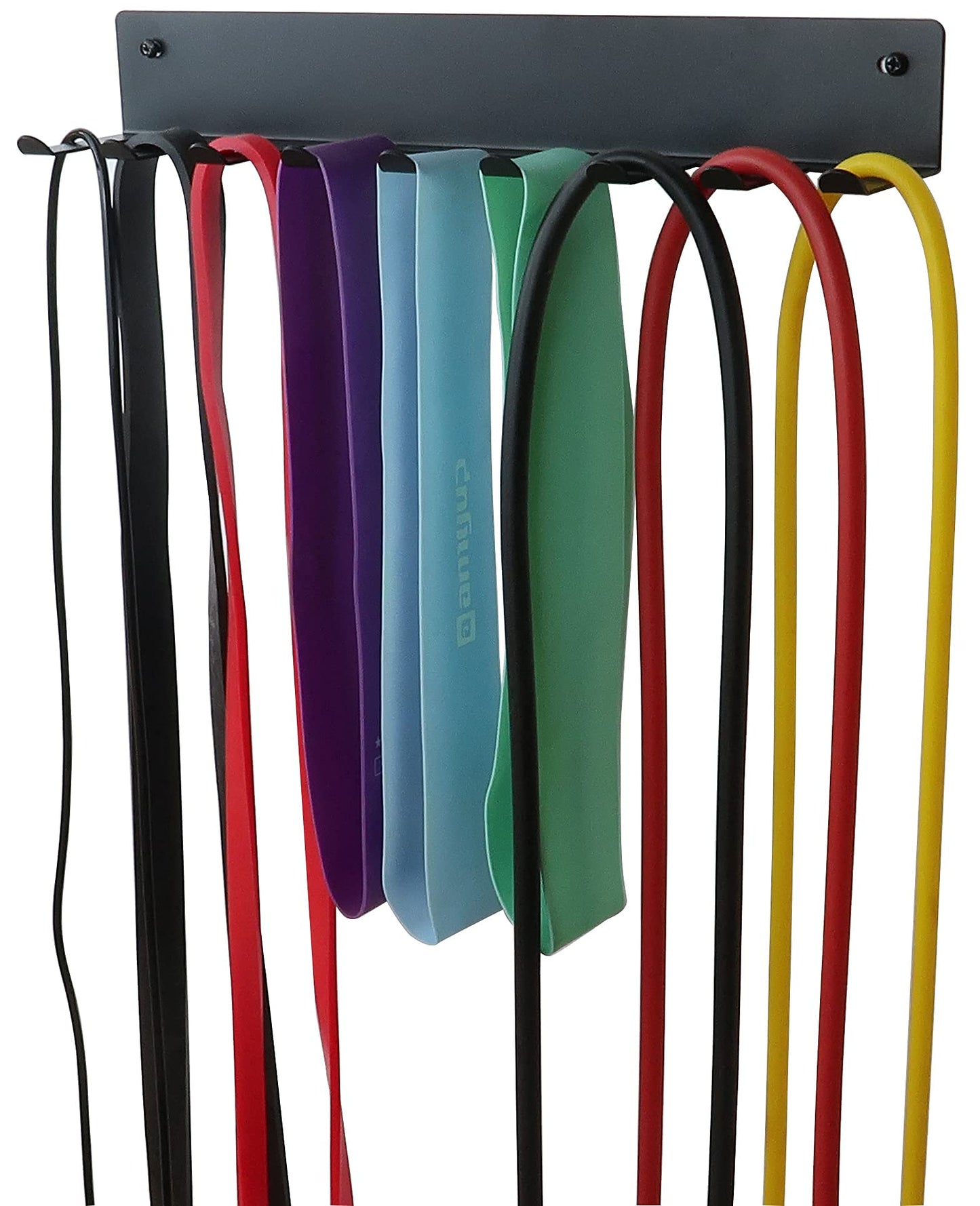 Multi-Purpose Storage Rack for Resistance Bands, Straps, Jump Ropes, Foam Rollers, Chains, Weight Belts, Tools - Heavy Duty, Fitness Bands Rack