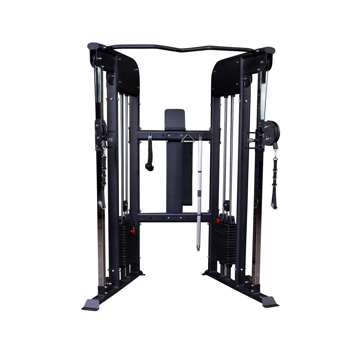 Body Solid (GFT100/2) Functional Trainer with Dual 210 lb Weight Stacks, Cable Gym Machine for Strength Training, All-in-One Cable Fly/PEC Deck/Smith Workout Machines for Commercial and Home Fitness