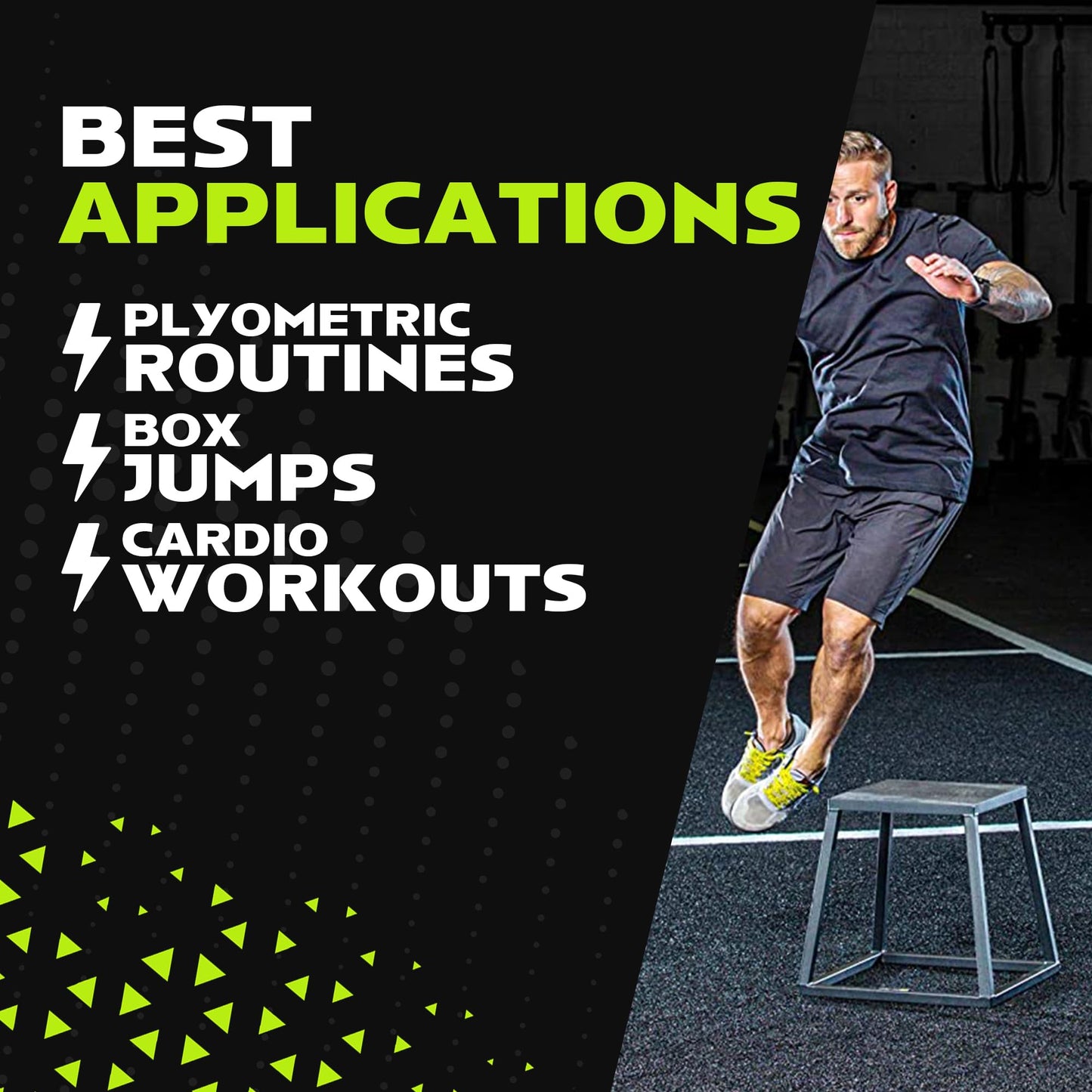 Rage Fitness 12 Inch Steel Plyo Box, black (CF-PB012/S)