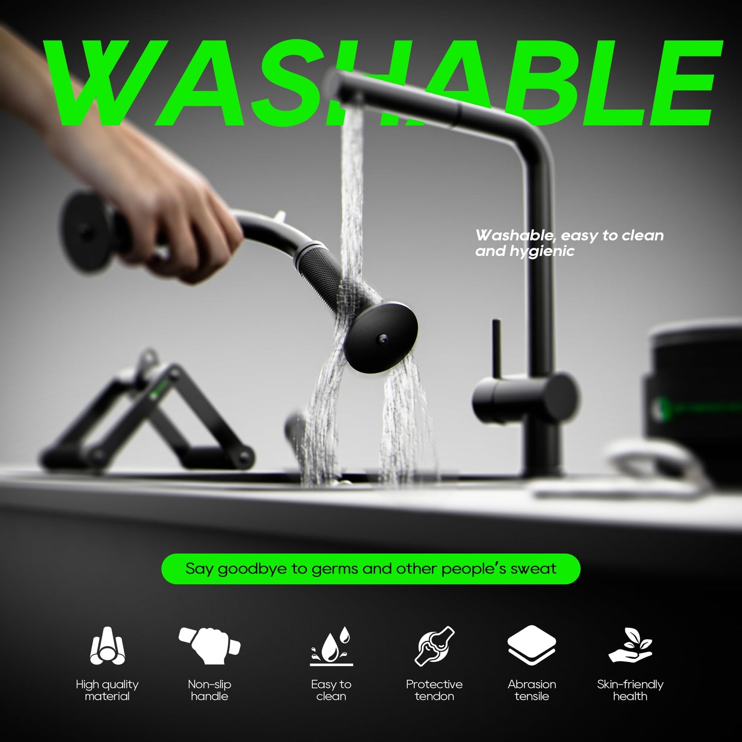 QPARVERS Cable Machine Attachment LAT Pulldown Attachments Cable Machine Accessories for Home Gym