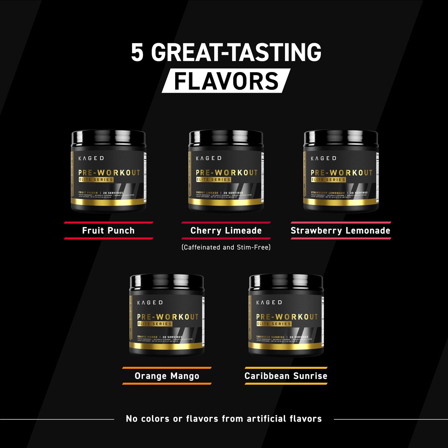 Kaged Pre Workout Powder Pre-Workout Elite for Men & Women, High Stimulant for Energy, Focus, Pumps, L-Citrulline, Beta Alanine, Creatine & 388mg of Organic Caffeine, Fruit Punch