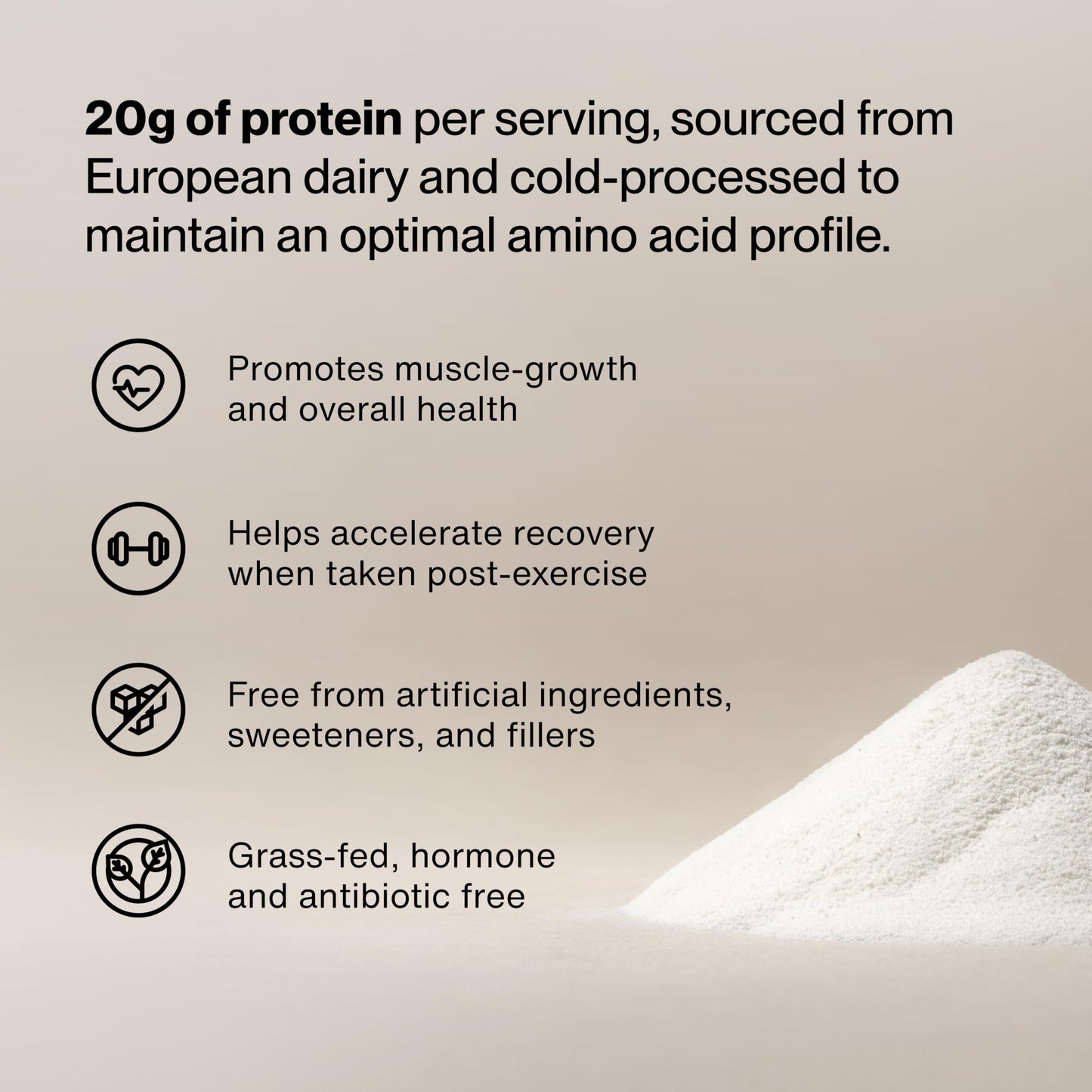Momentous Essential Grass-Fed Whey Protein Powder - 20g Whey Isolate Protein - NSF Certified for Sport - Gluten-Free - 24 Servings for Essential Everyday Use, Unflavored (Package May Vary)