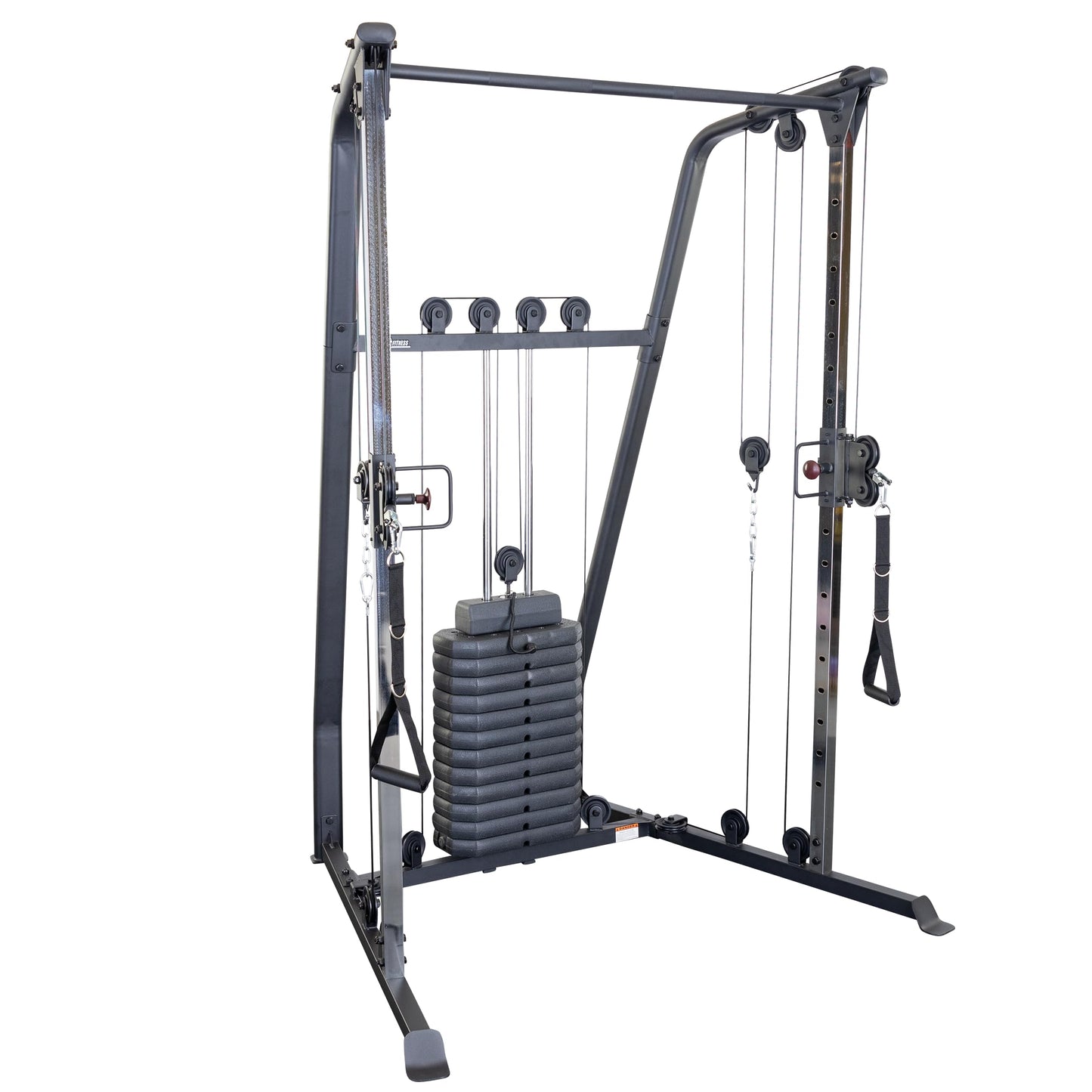 Body-Solid Best Fitness Functional Trainer Cable Machine, Full Body Workout Weight Stacks, Chest and Shoulder Exercise Home Gym LAT Pulldown Machines with 190lb Weights Stack, Midnight Black (Black)