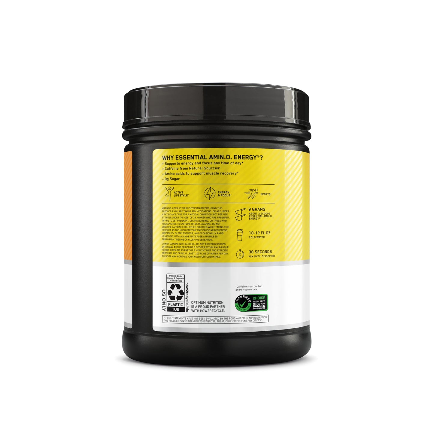 Optimum Nutrition New Flavor Amino Energy - Pre Workout with Green Tea, BCAA, Amino Acids, Keto Friendly, Green Coffee Extract, Energy Powder - Citrus Spritz, 65 Servings (Packaging May Vary)