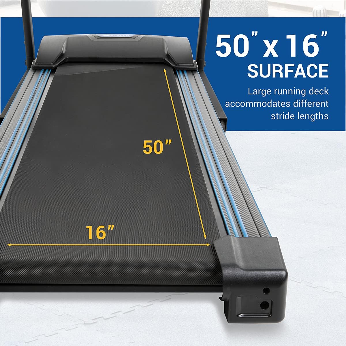 XTERRA Fitness TR150 Folding Smart Treadmill, 250 LB Weight Capacity, 2.25HP Motor, Multiple Levels of Incline, 12 Preset Programs, XTERRA+ Fitness App Included with Purchase
