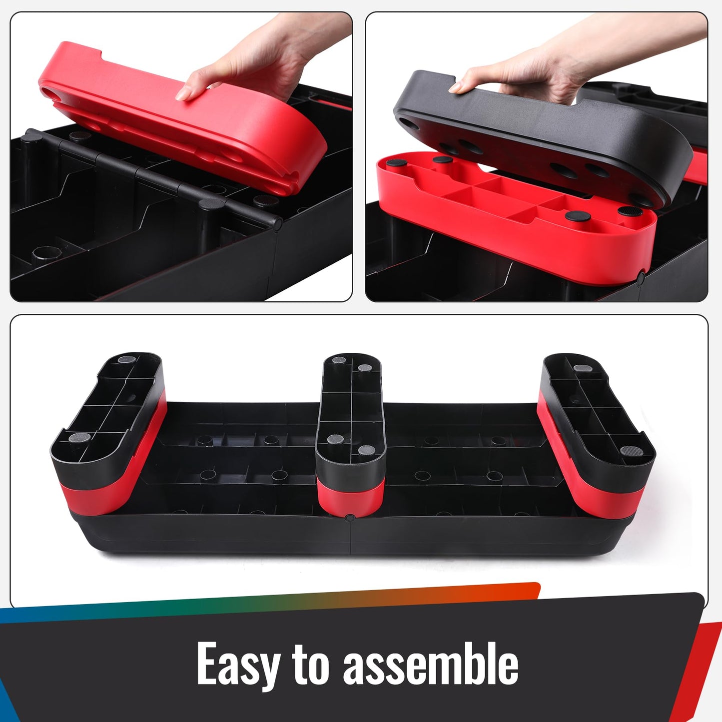 STOODER 33.5" Aerobic Exercise Folding Step Platform for Home Workout, Configurable 3 Height Workout Stepper for Office Indoor Home Gym Exercise, Lightweight, Save Storage Space Aerobic Step Platform