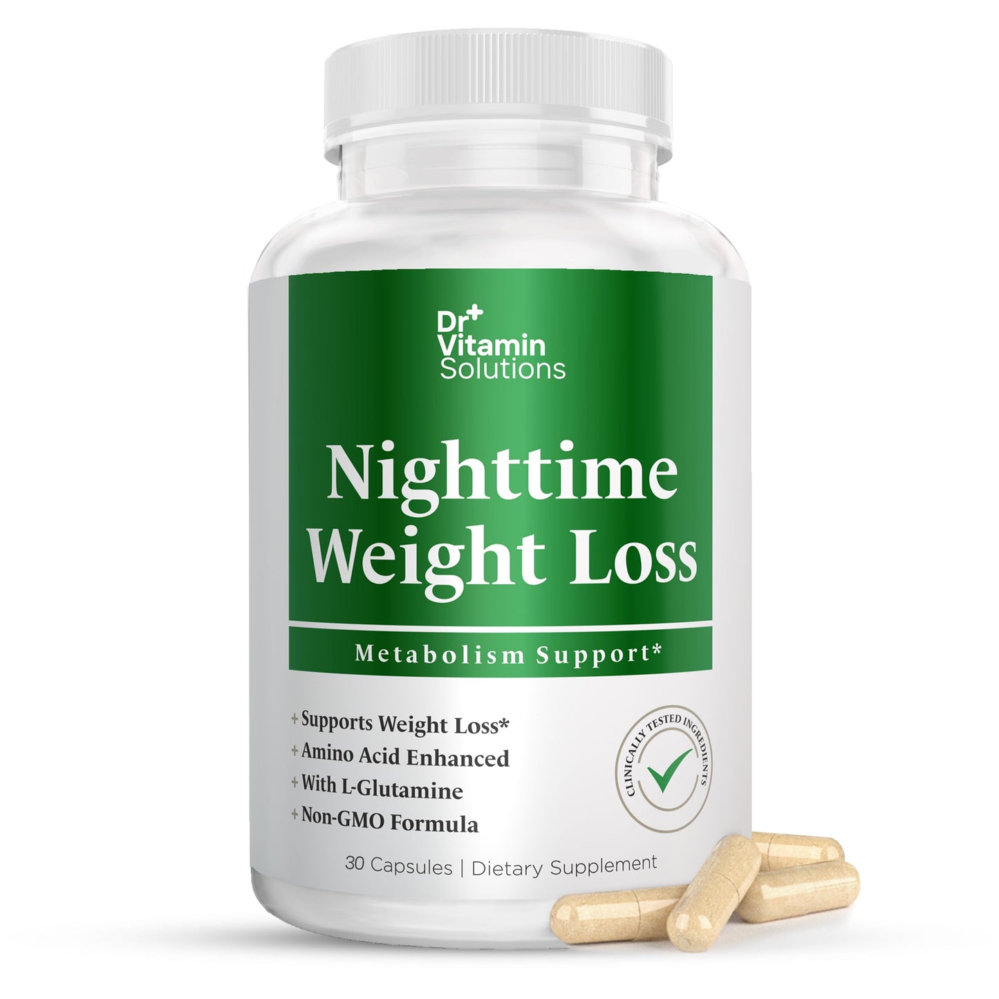 DR VITAMIN SOLUTIONS Thermogenic Fat Burner & Nighttime Weight Loss Pills for Women, Waist Trimmer & Supplements for Bloating for Women & Men, 90 Capsules