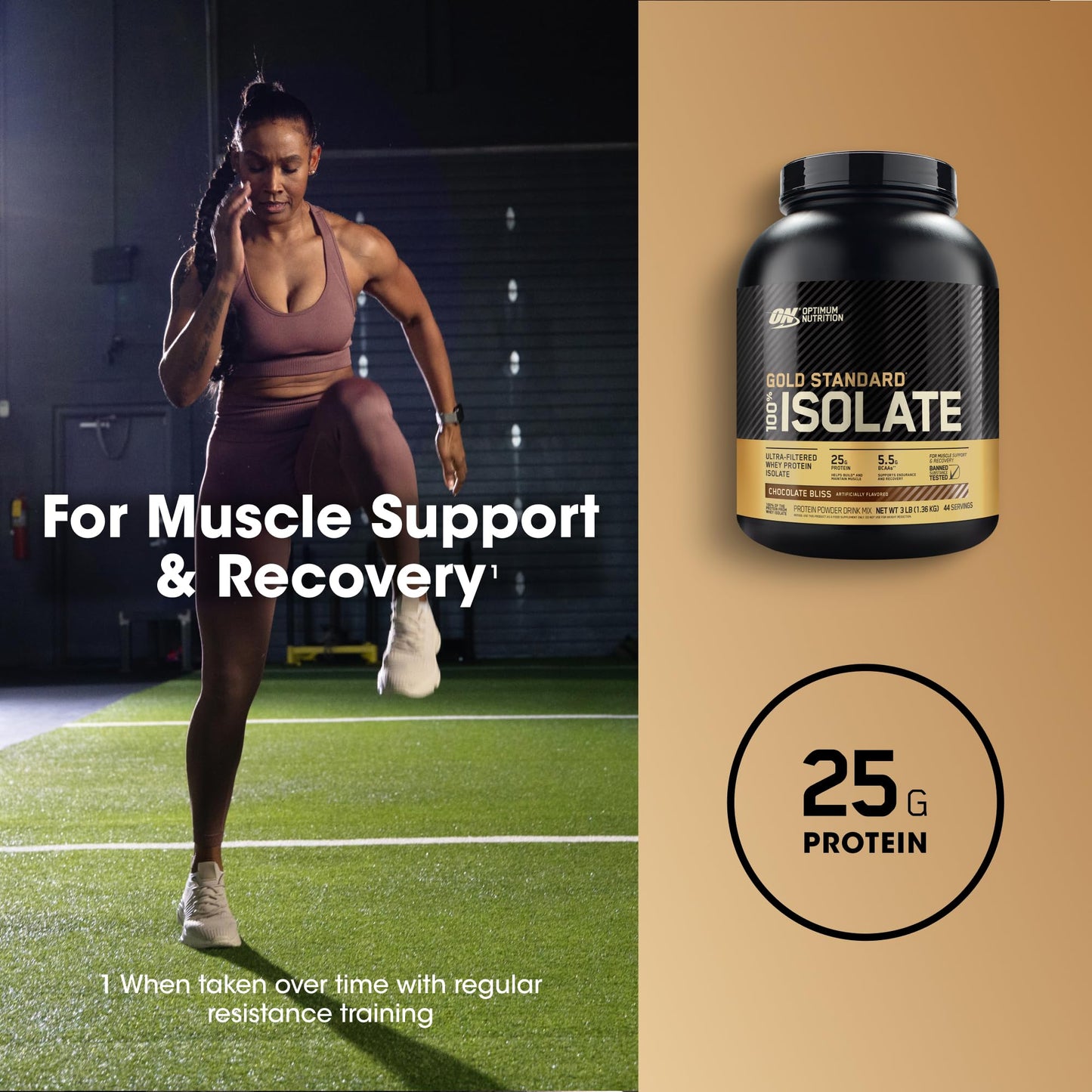 Optimum Nutrition Gold Standard 100% Isolate, Protein Powder, Chocolate Bliss, 3 Pounds, 44 Servings. Whey Protein Isolate (Packaging May Vary)