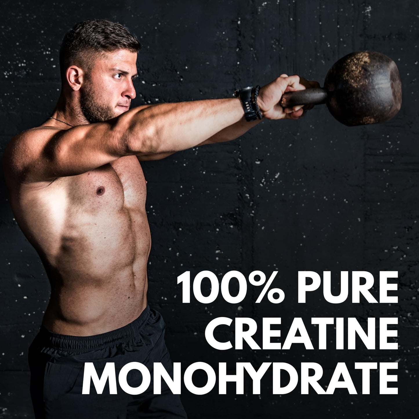 Max Muscle Ultra Pure Creatine Monohydrate Powder 5000 mg (5 Grams) | 3rd Party Purity Tested | 100% Micronized and Unflavored for Maximum Absorption | Keto Friendly | 8.8 Ounces | 50 Servings