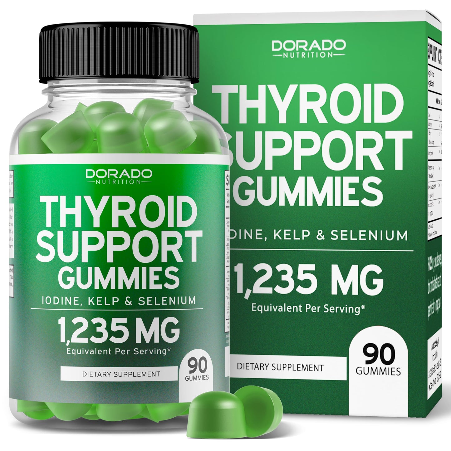 Keto ACV Gummies (90 Count) Advanced Weight Loss Formula and Thyroid Support (90 Count) Support Supplement with Ashwaganda, Iodine, Bladderwrack, Kelp, & Schisandra - Non-GMO, Vegan & USA Made