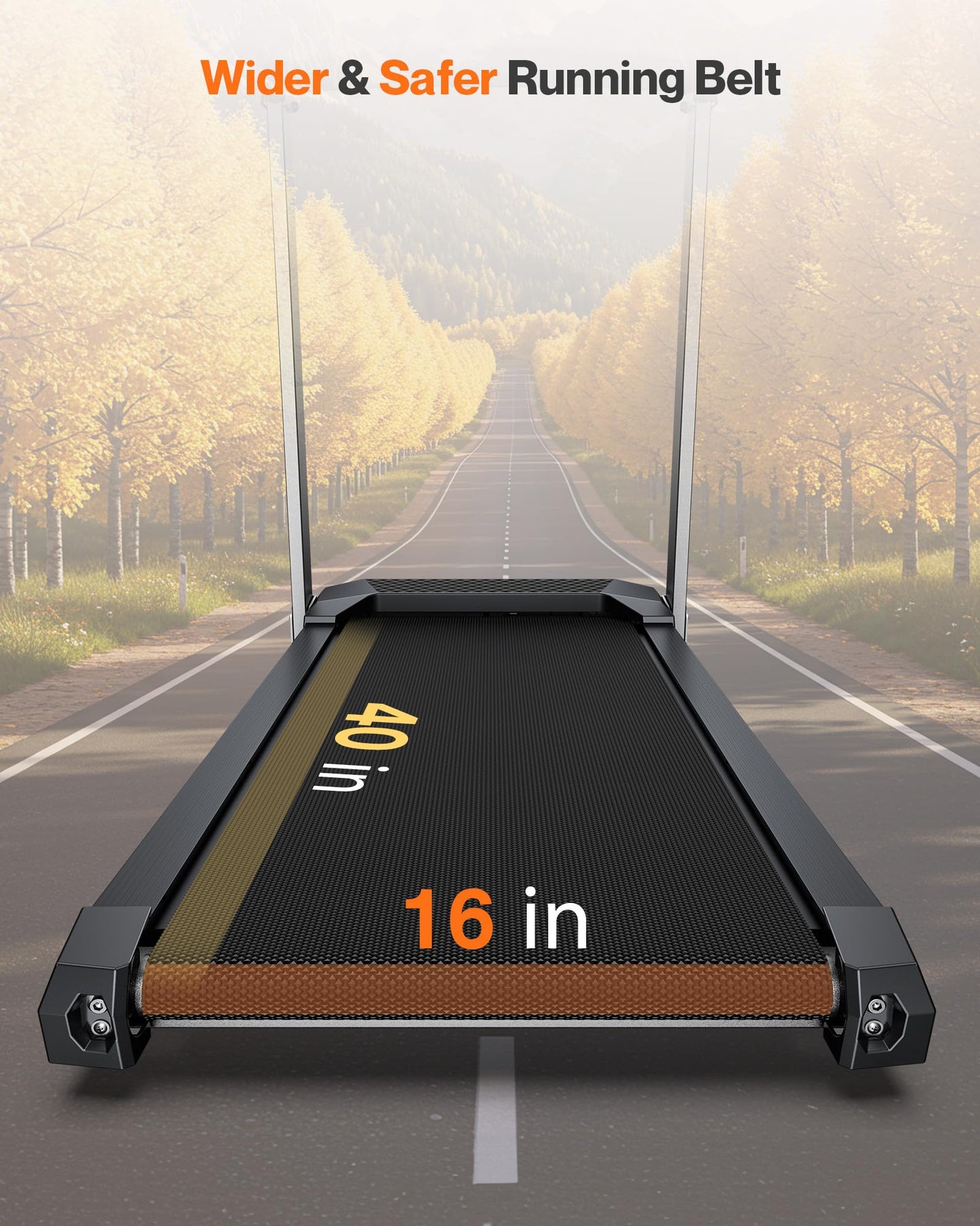 Cardirun Folding Treadmill with Incline, 350 LBS Capacity & 7.6 MPH, 3.0HP Quiet Treadmills for Home Small with Pulse Sensor and Bluetooth Speaker, 12 Preset Programs, App & Voice Control, LED Display