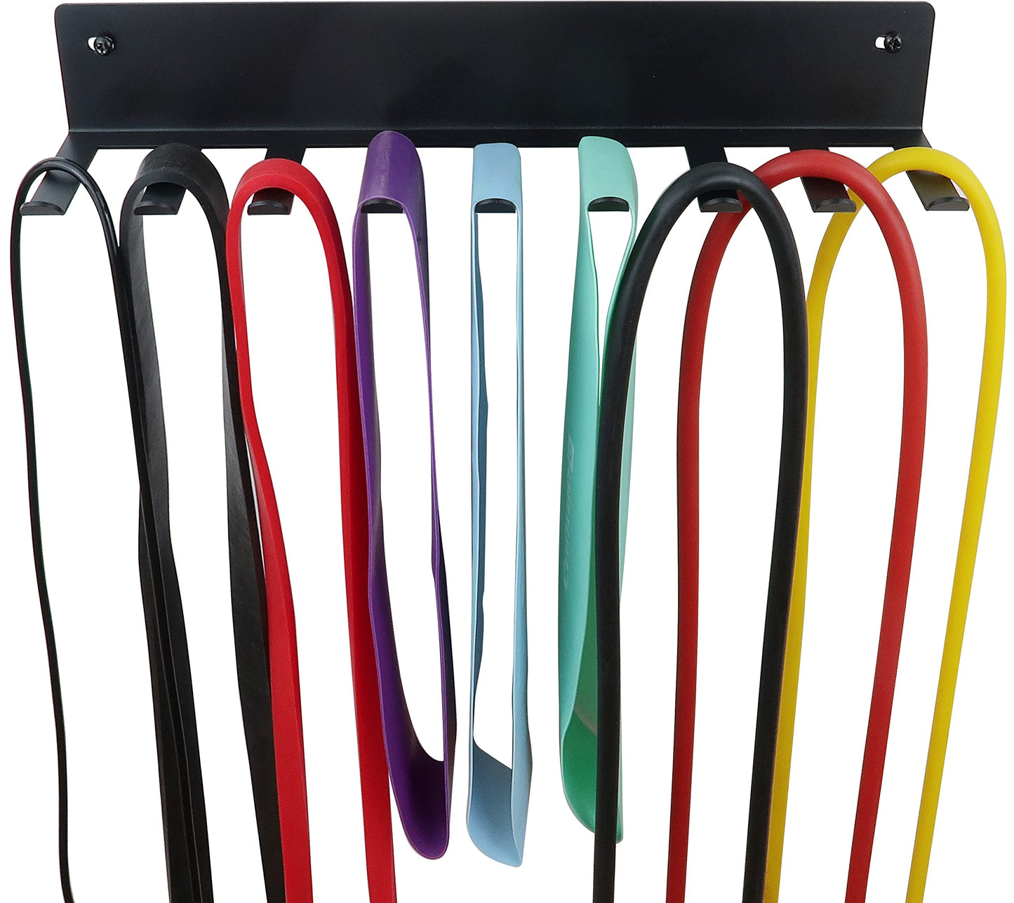 Multi-Purpose Storage Rack for Resistance Bands, Straps, Jump Ropes, Foam Rollers, Chains, Weight Belts, Tools - Heavy Duty, Fitness Bands Rack