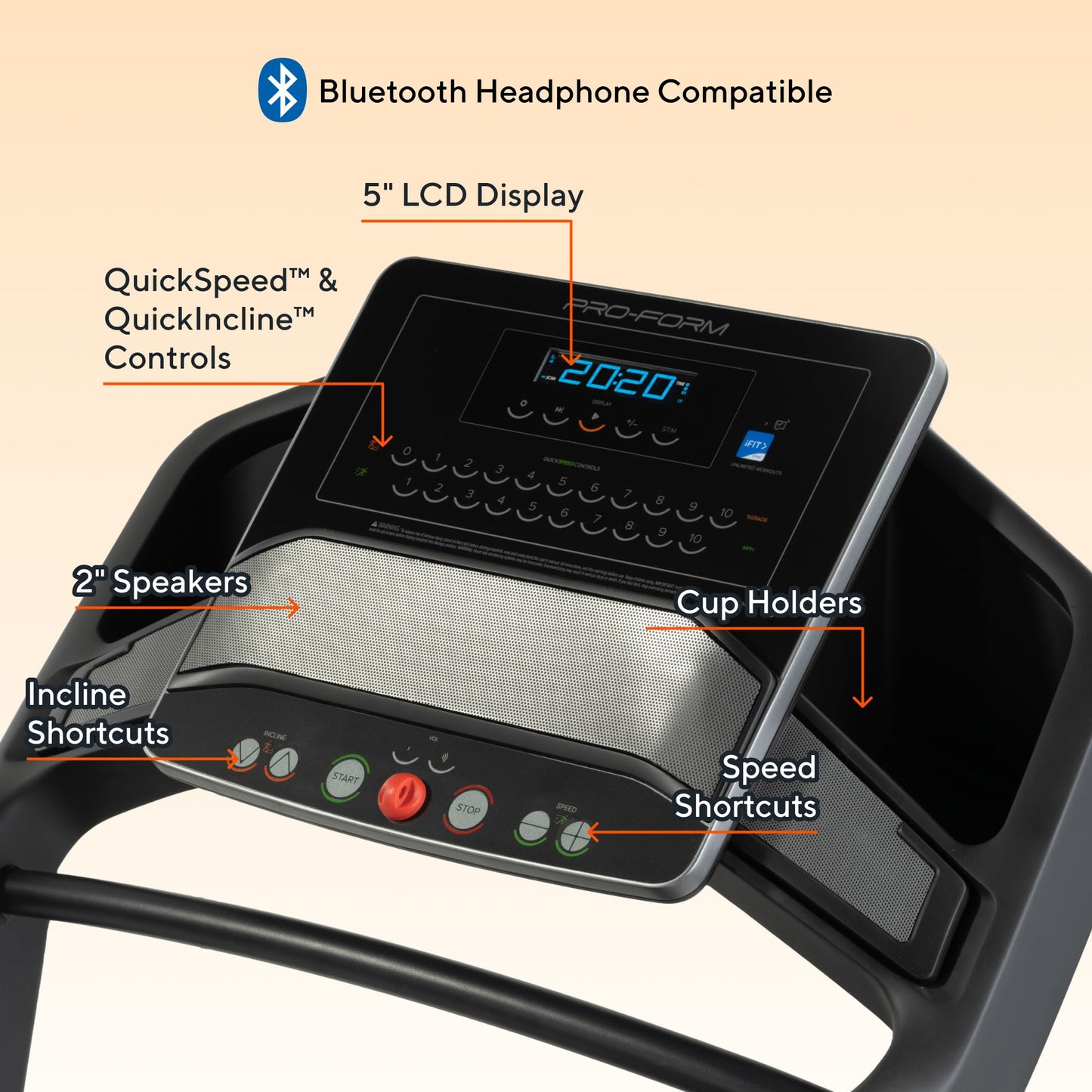 Proform Carbon Treadmills: Treadmills for Walking and Running with Built-in Fan and SpaceSaver Design