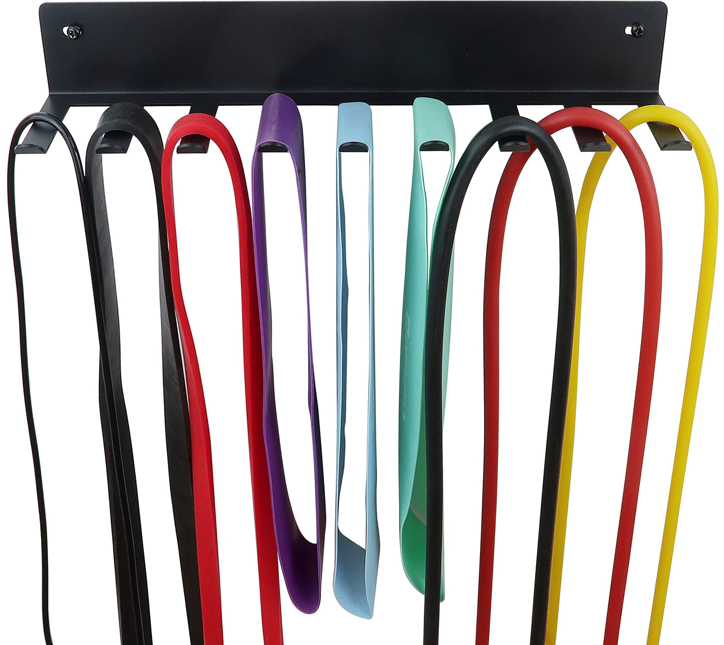 Multi-Purpose Storage Rack for Resistance Bands, Straps, Jump Ropes, Foam Rollers, Chains, Weight Belts, Tools - Heavy Duty, Fitness Bands Rack