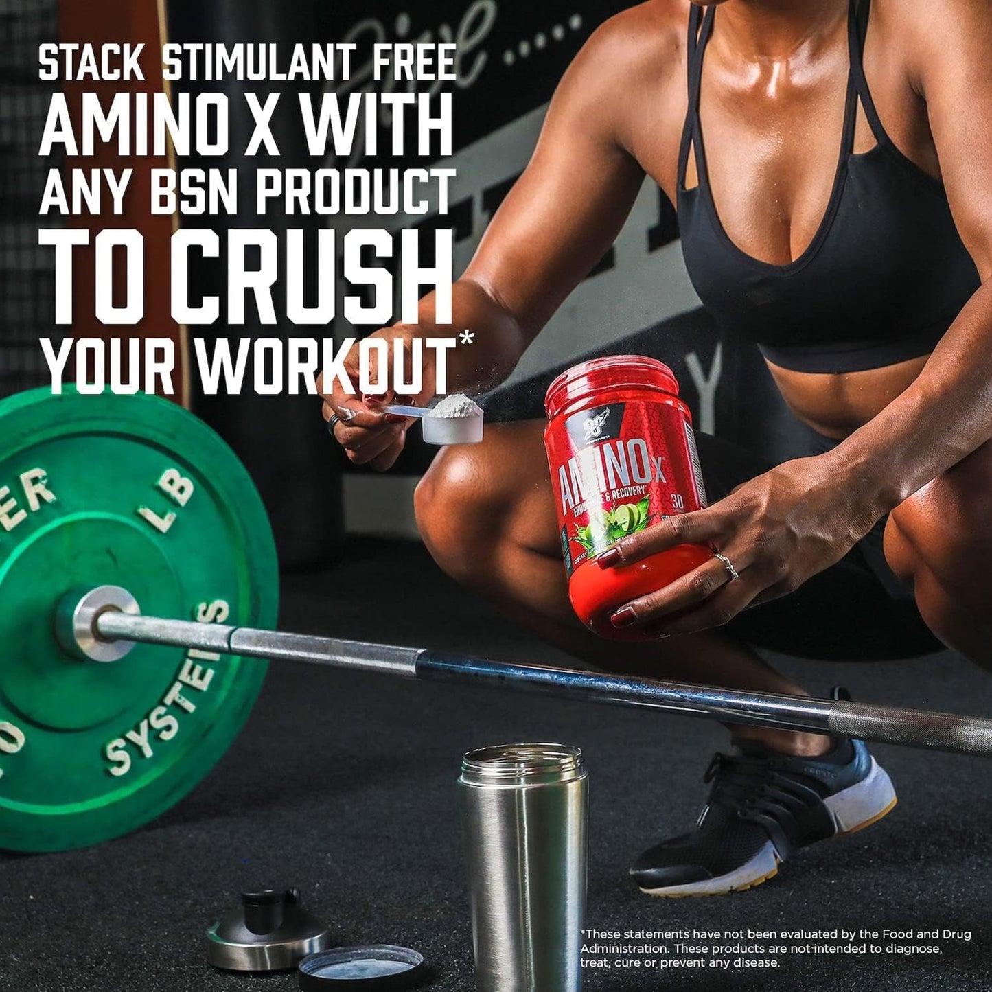 BSN Amino X Muscle Recovery & Endurance Powder with BCAAs, Intra Workout Support, 10 Grams of Amino Acids, Keto Friendly, Caffeine Free, Flavor: Fruit Punch, 30 servings (Packaging May Vary)