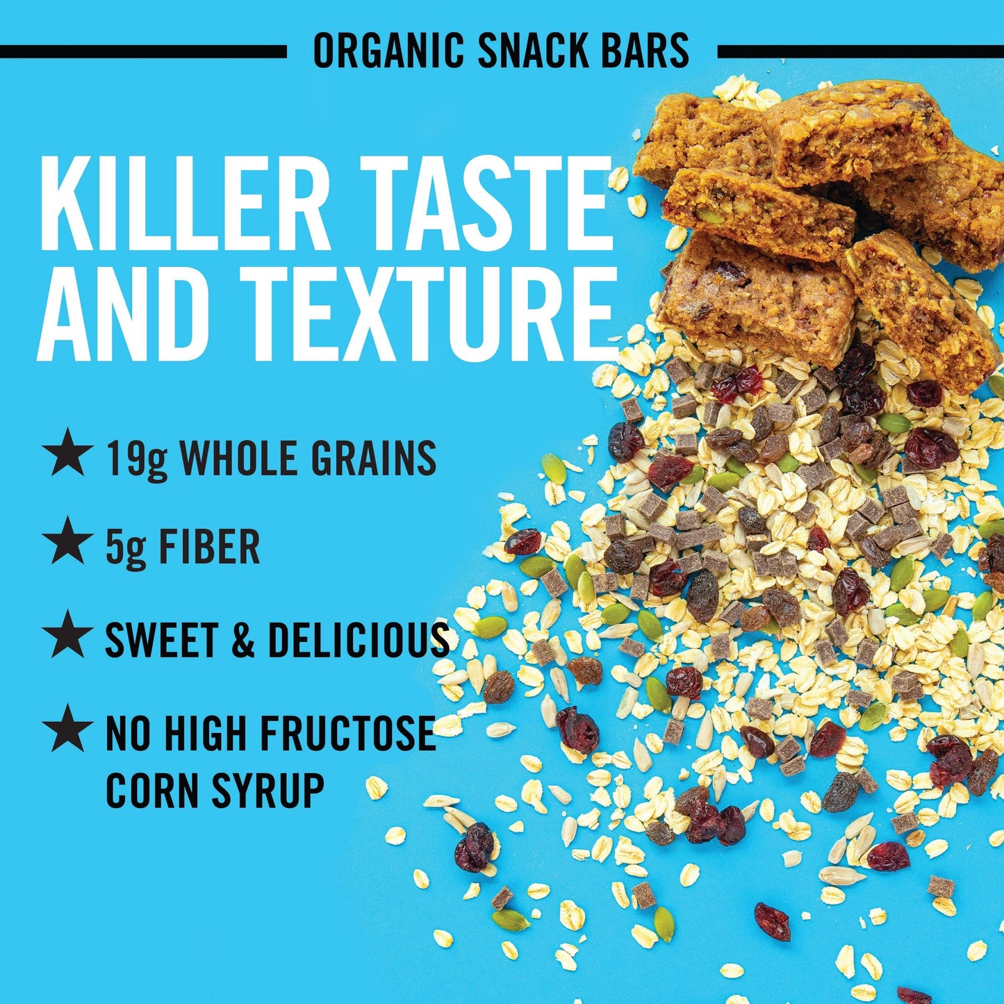 Dave's Killer Bread Trail Mix Crumble Organic Snack Bars, 12 Individually Wrapped Snack Bars (Pack of 1)