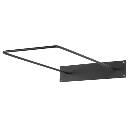 MyGift Yoga Ball Storage Rack in Industrial Matte Black Metal, Wall Mounted Sport Gym Studio Exercise Equipment Holder for Large Stability Balls, Set of 2