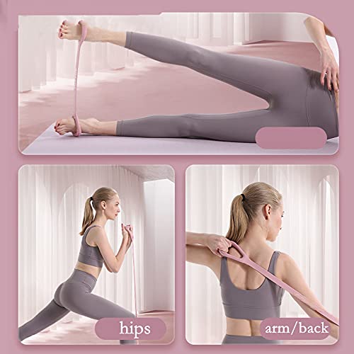 Kvittra Figure 8 Fitness Resistance Band, Arm|Back Training Elastic Ropes - Pure Barre Workout Chest Arm and Shoulder Stretch Bands Exercise Equipment for Physical Therapy,Yoga,Pilates, Stretching