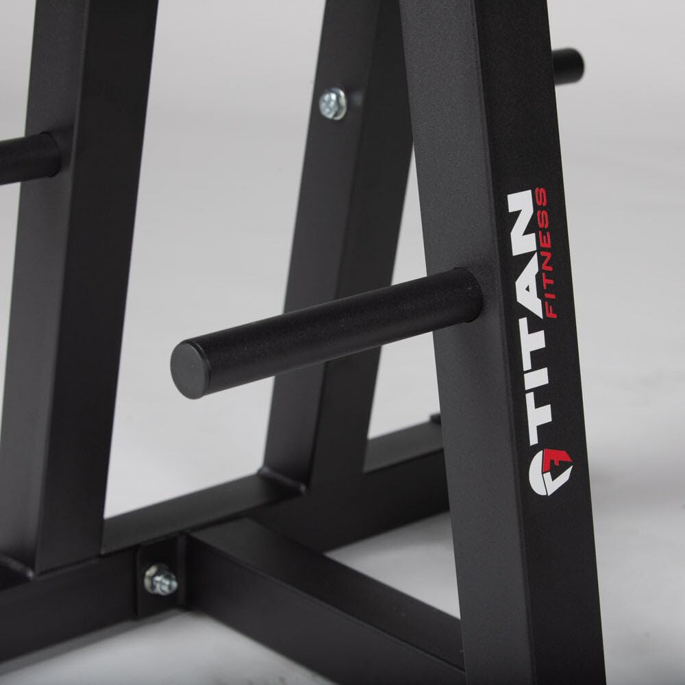 Titan Fitness Dumbbell Column Stand and Plate Tree, 260 LB Capacity, Organize Classic Dumbbells Power Block Dumbbells Loose Plates