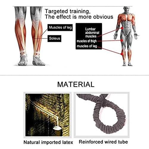 WHITECLOUDZ Vertical Jump Trainer, Professional Leg Strength Resistance Bands for Vertical Jump Training, Premium Jumping Trainer, Volleyball Trainer & Basketball Trainer-40 Lbs. Each Band