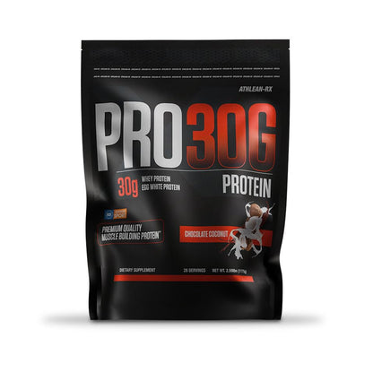 ATHLEAN-X PRO-30G, Premium Whey Protein Isolate Powder, Chocolate Coconut, Gluten-Free, Low Sugar, 30g of High Protein Powder for Muscle Recovery & Growth