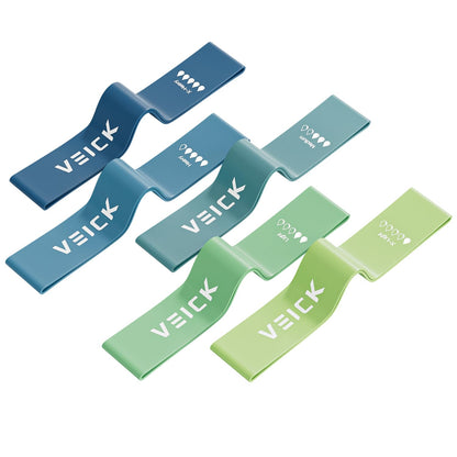 VEICK Resistance Loop Exercise Bands, Elastic Workout Bands for Men Women, Set of 5 Different Resistance Levels Stretch Band for Home Fitness Stretching Strength Training Physical Therap