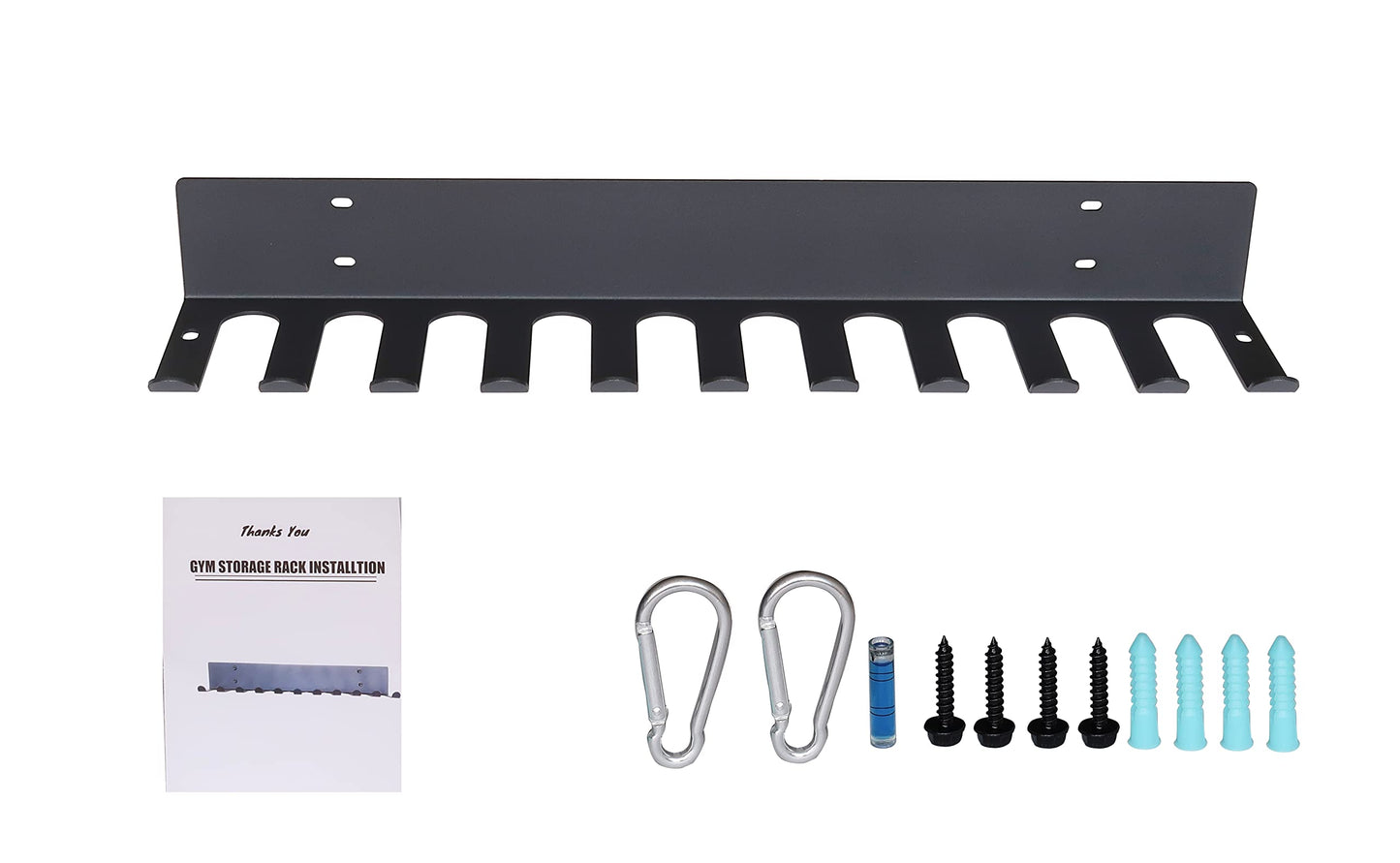 Alvade Home Gym Storage Rack, Extra Long 23‘Barbell Rack Weight Room Organizer 11 Prong Gym Equipment Storage Rack for Gym Accessories Like Fitness Bands,Resistance Bands,Straps,Foam Rollers,Barbell