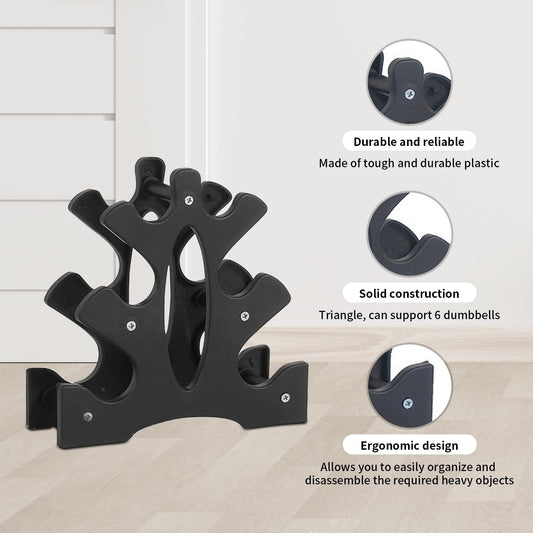 Weight Rack for Dumbbells, 3 Tier Dumbbell Rack,Small Weight Rack,Training Dumbbell Racks Dumbbell Storag for Home Gym Exercise,Dumbbell Rack Stand Only