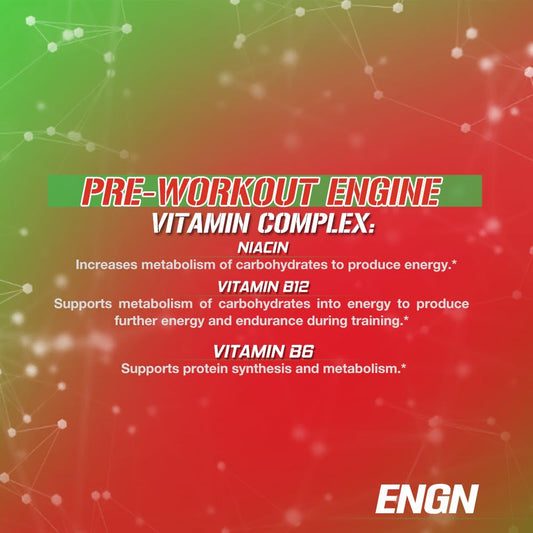 EVL Intense Pre Workout with Creatine - ENGN Energizing Pre Workout for Men Powder Drink for Lasting Energy Focus and Recovery - with Beta Alanine Caffeine and L Theanine - Cherry Limeade