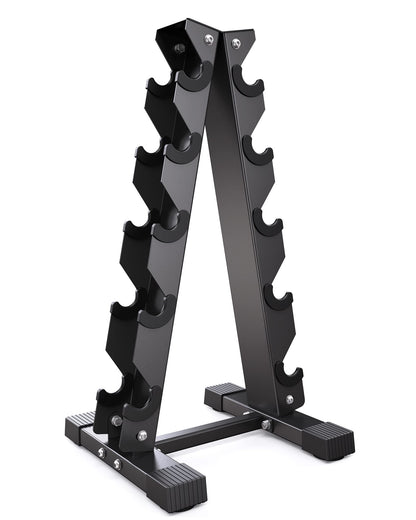 AKYEN A-Frame Dumbbell Rack Stand Only, Weight Rack for Dumbbells Compact Home Gym Space Saver (480LBS Weight Capacity, 2025 New Version)