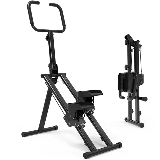 Leikefitness Stair Stepper for Home Gym,Vertical Climber Machine for Full-Body Workout,Foldable Cardio Stepper with Adjustable Handle and Treads for Women & Men