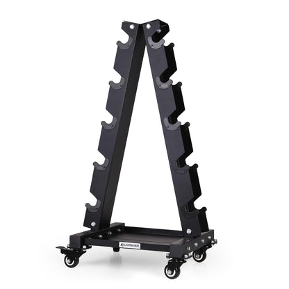 LIONSCOOL Premium Steel Dumbbell Rack Only, with Side Racks Not Fit for Neoprene/Vinyl Coated Dumbbells (Large, 700 LBS)