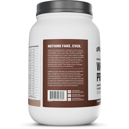 Levels Grass Fed Whey Protein Powder, No Artificials, 24G of Protein, Chocolate Mocha, 2LB