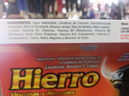 Iron Vitamins & Minerals-Liquid Supplements - Hierro Vitaminas y Minerales (10)