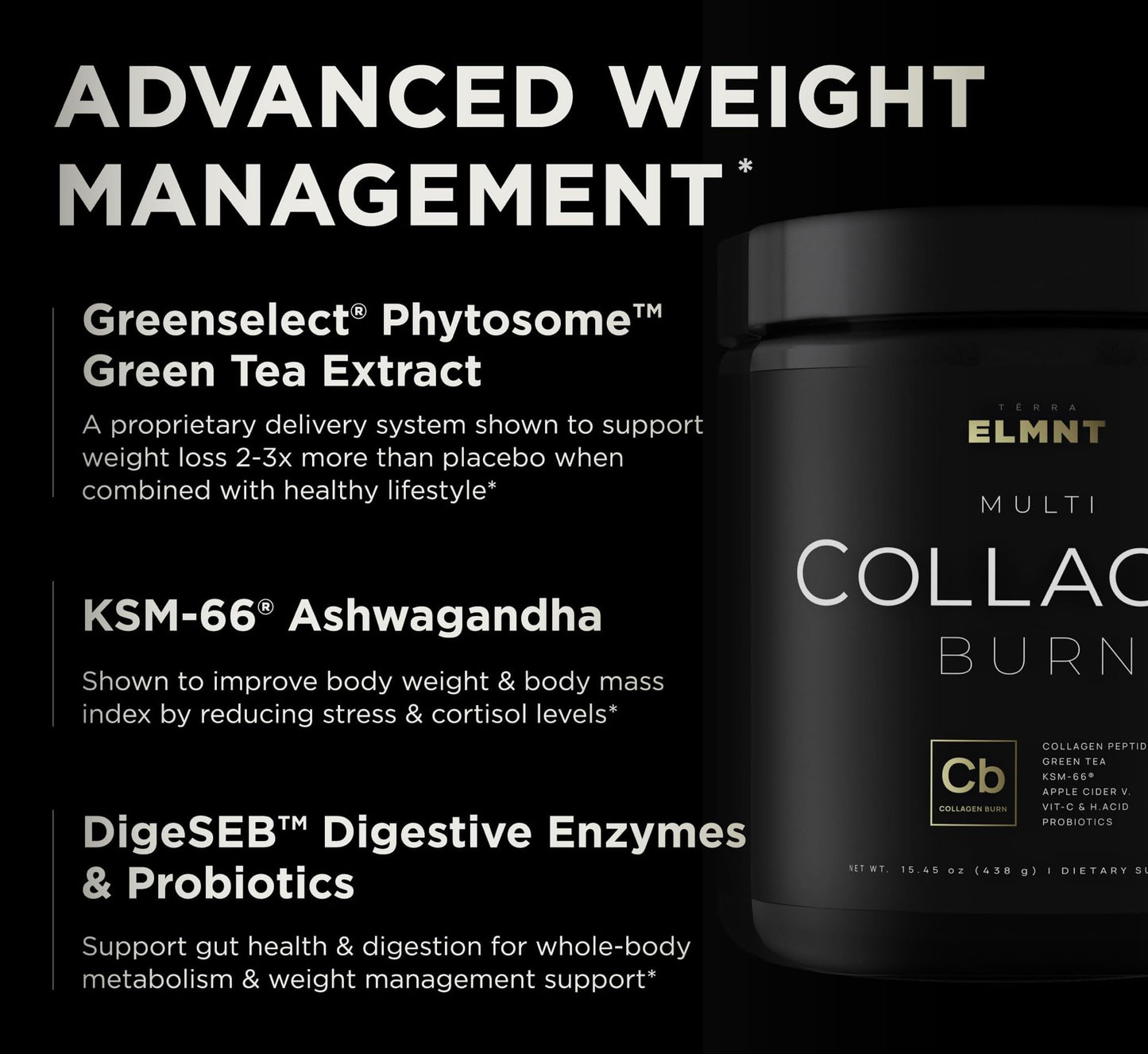 Super Collagen Burn Powder for Women w. Hyaluronic Acid, KSM66, Apple C Vinegar, Probiotics, Biotin - Premium Multi Collagen Peptides Protein for Weight Loss + Beauty Hair Skin Nails (Pink Lemonade)